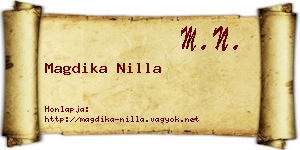 Magdika Nilla névjegykártya